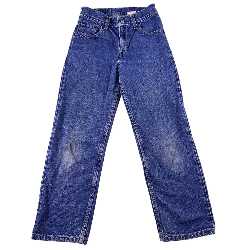 Vintage Levis Jeans, Size 10 Reg Boys 550 Tag Relaxed Fit‎ 2001 Y2K Medium Blue